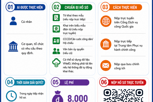 Hướng dẫn thủ tục Cấp bản sao Trích lục hộ tịch, bản sao Giấy khai sinh