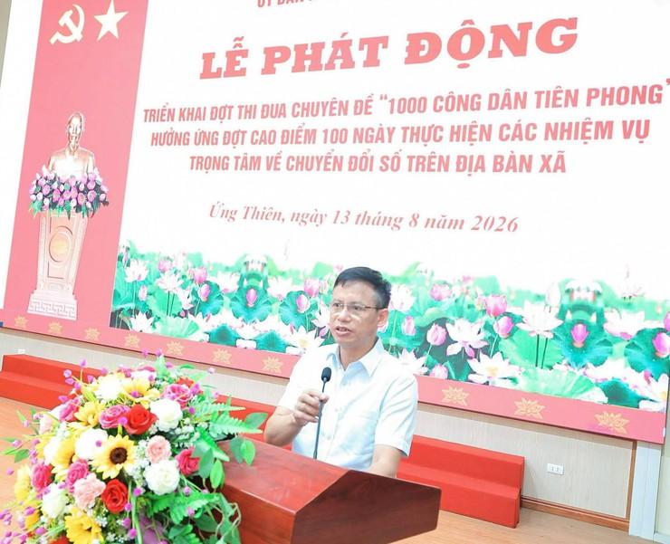 Ứng Thiên phát động đợt thi đua “1.000 Công dân số tiên phong” - Ảnh 2.